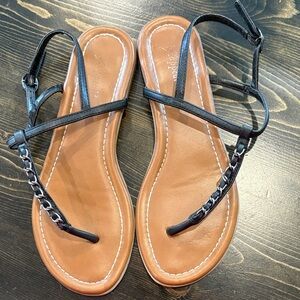 Xappeal Black and silver Chain Sandals